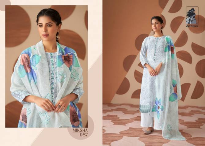 Miksha By Sahiba Muslin Silk Digital Printed Dress Material Wholesale Clothing Suppliers In India